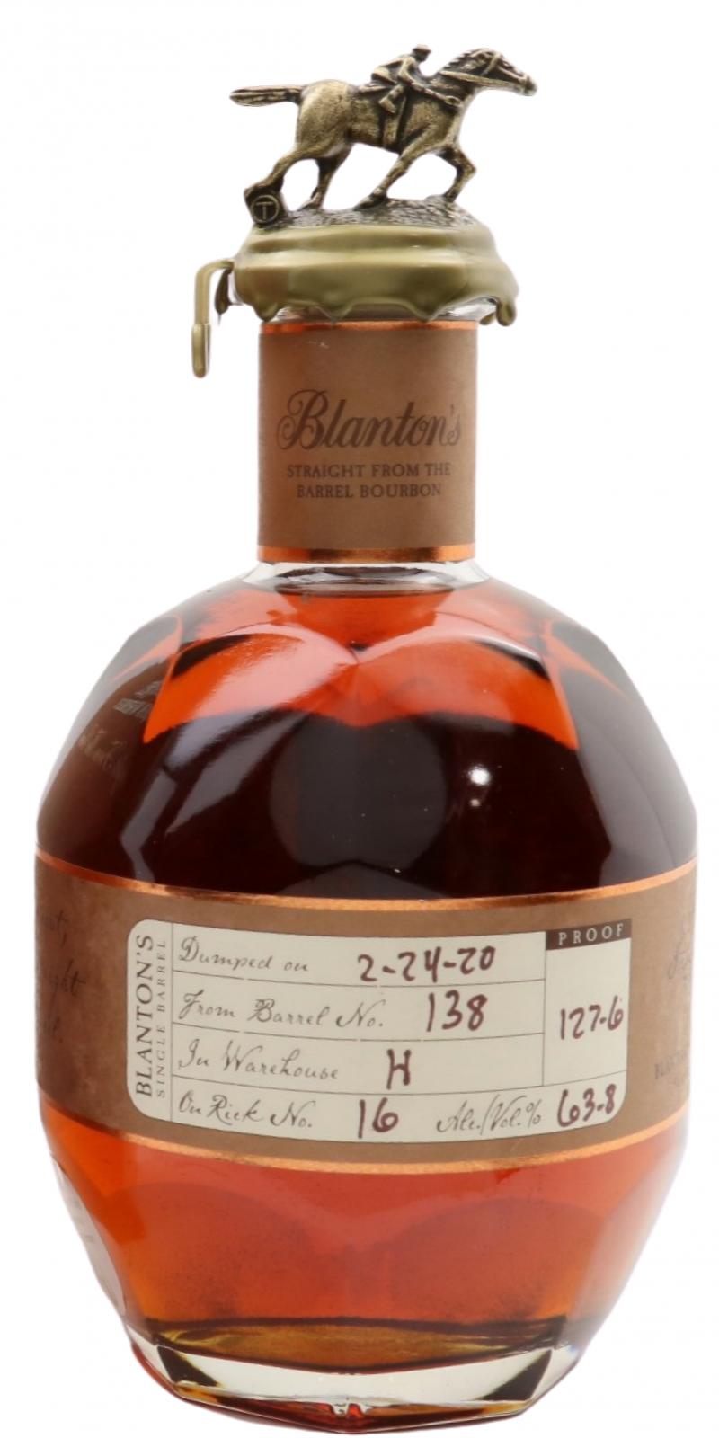 Blanton's Straight from the Barrel #138 63.8% 700ml