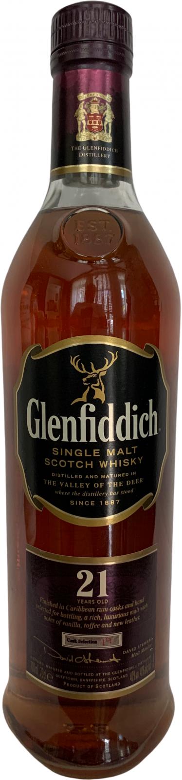 Glenfiddich 21yo Caribbean Rum Cask Selection 19 40% 700ml