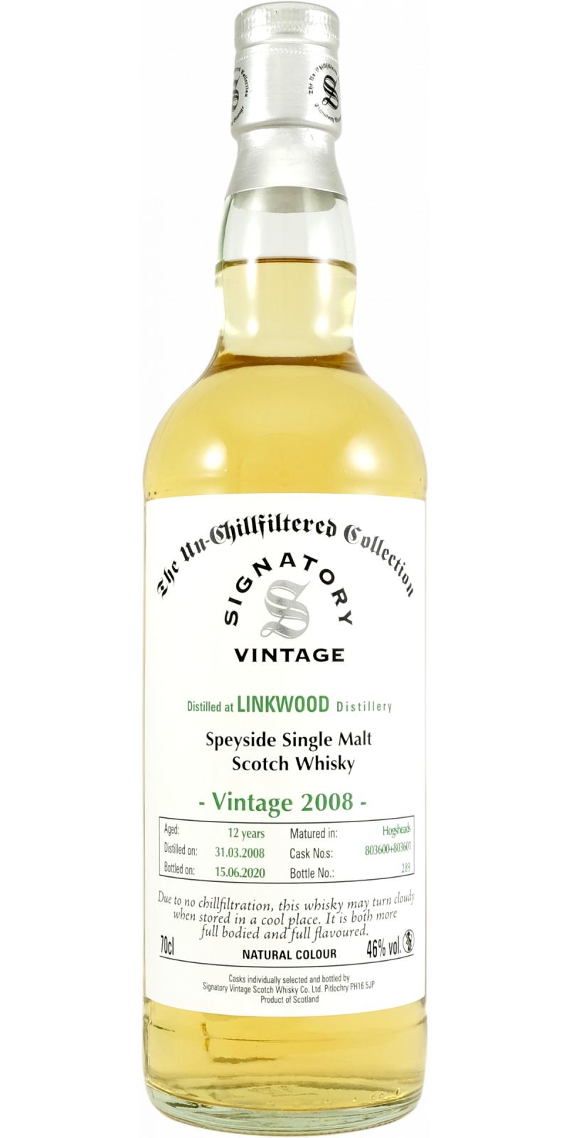 Linkwood 2008 SV - Ratings and reviews - Whiskybase