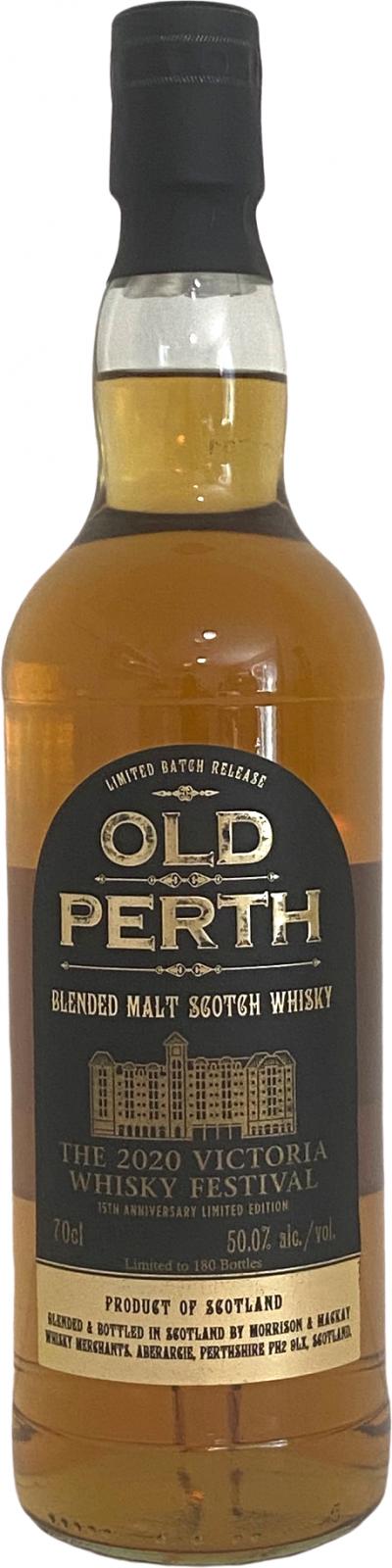 Old Perth Blended Malt Scotch Whisky MMcK Limited Batch Release ex-bourbon and ex-sherry 50% 700ml