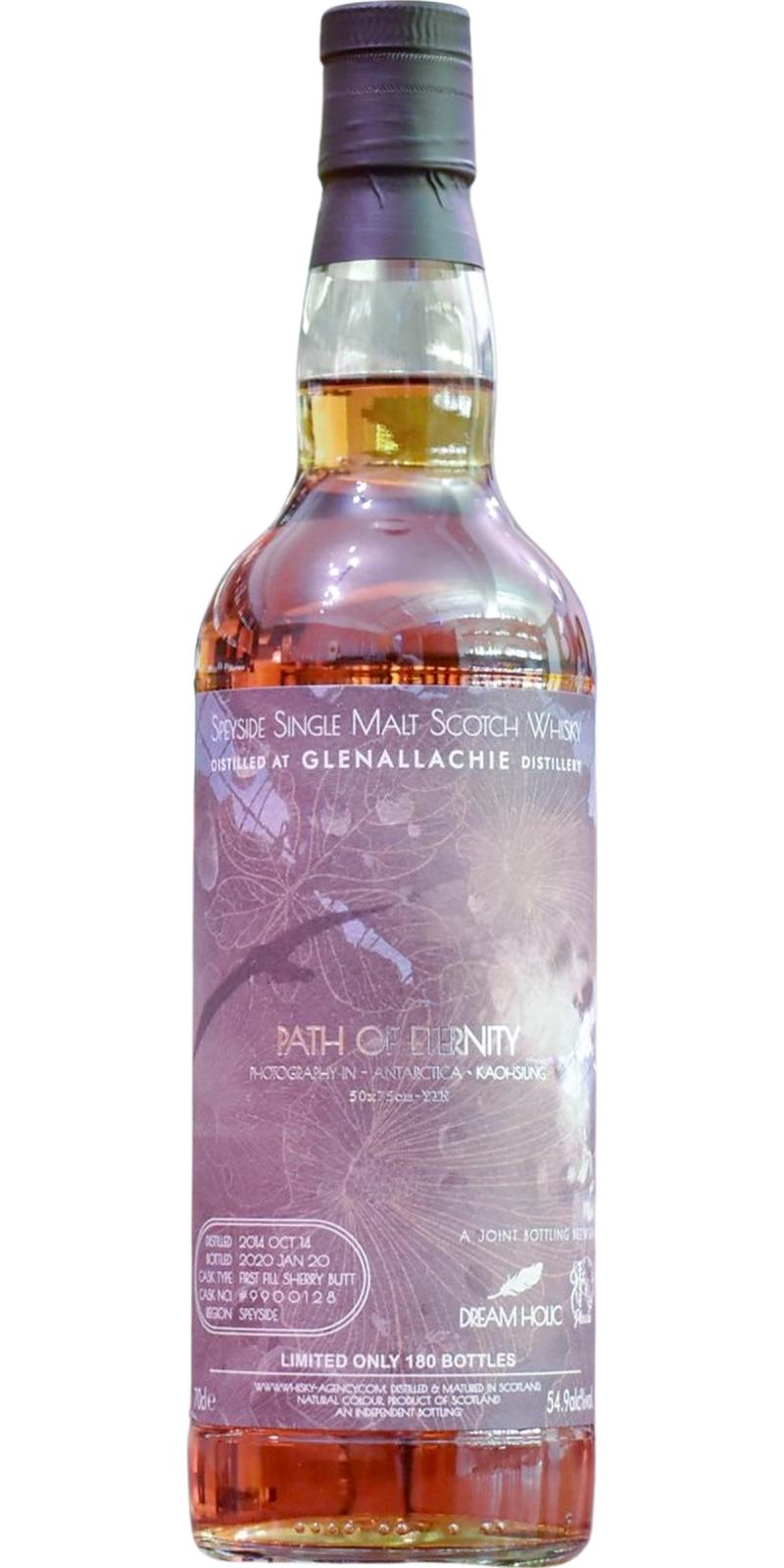 Glenallachie 2014 TWA 1st Fill Sherry Butt #9900128 Joint Bottling with DreamHolic 54.9% 700ml
