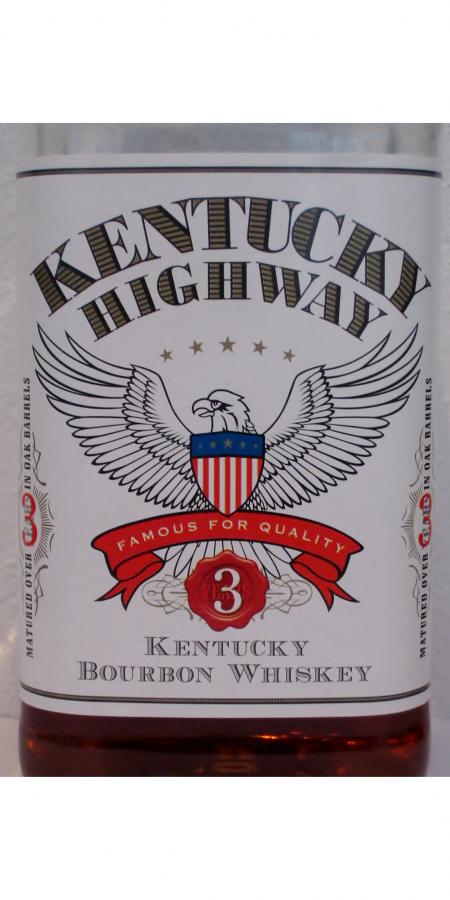 Kentucky Highway 3yo Kentucky Bourbon Whisky Sour Mash Oak Barrels 40% 700ml