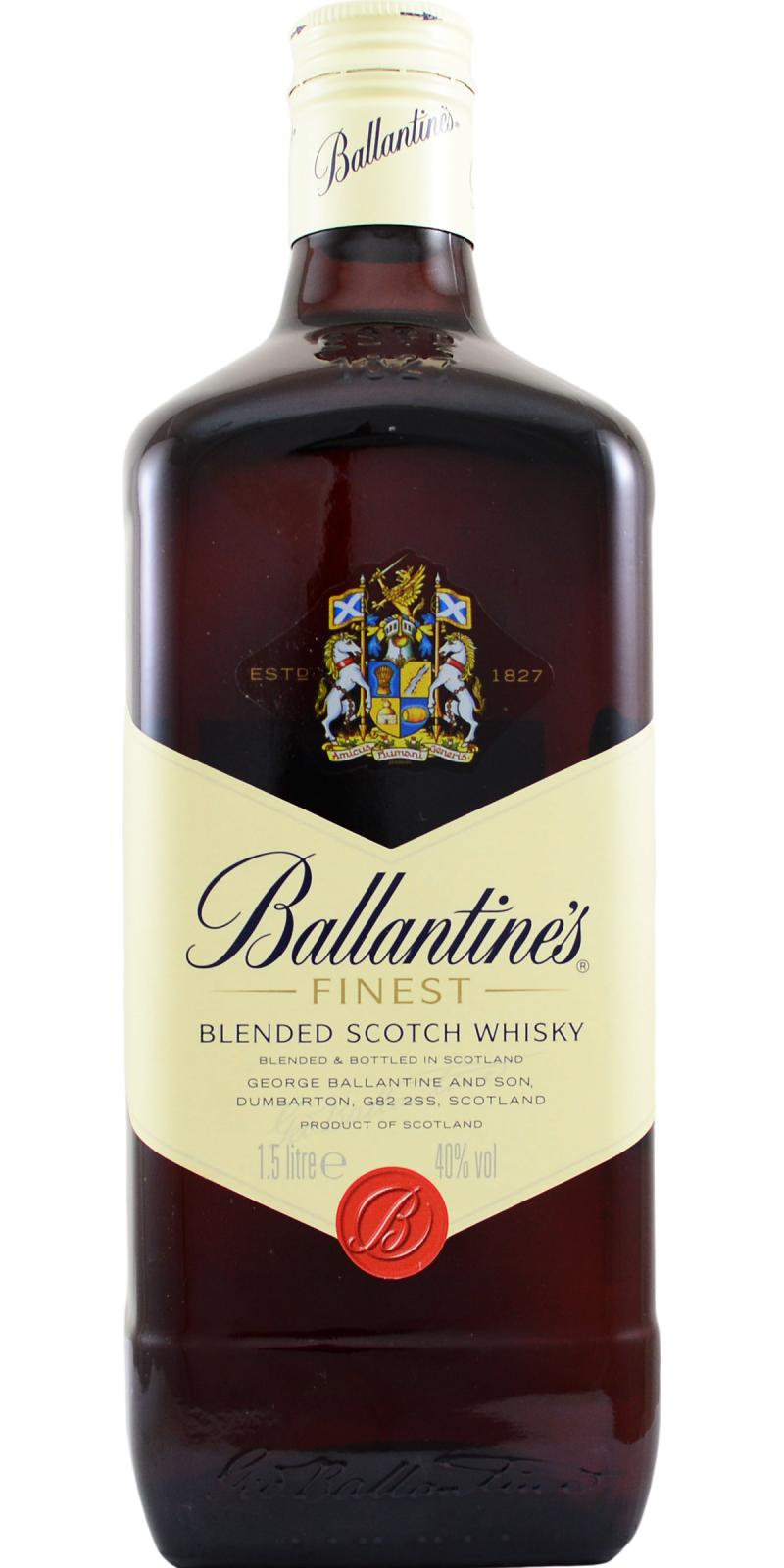 Ballantine's Finest Blended Scotch Whisky, Half Bottle, 20cl, 40% ABV — Old  and Rare Whisky