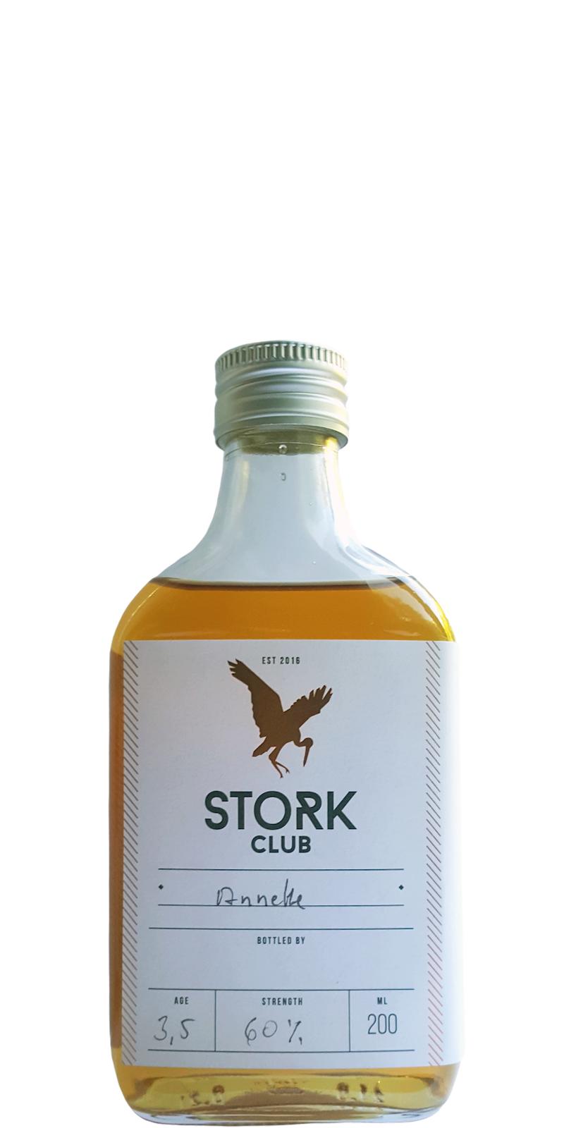 Stork Club 2016 100% Roggen Distillery Only Handbottled Amerikanische Eiche 60% 200ml