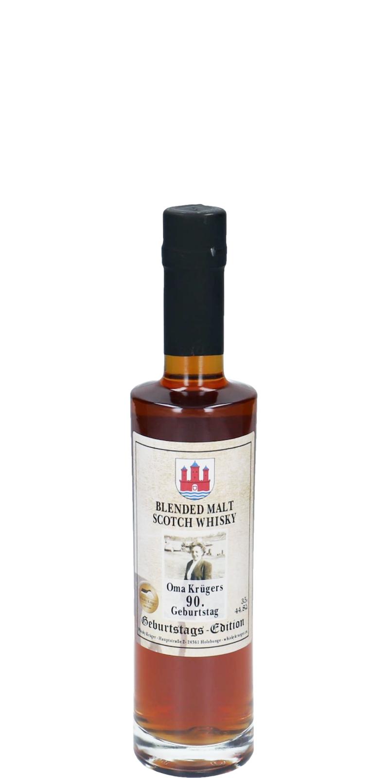 Blended Malt Whisky Oma Krugers 90. Geburtstag KW Sherry Butt #16 44.8% 350ml