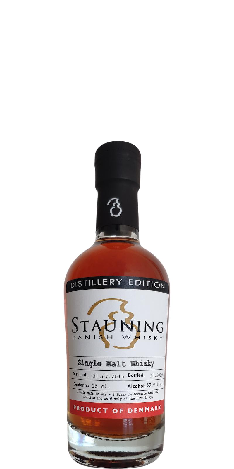 Stauning 2015 Distillery Edition Portwine Cask #362 53.9% 250ml
