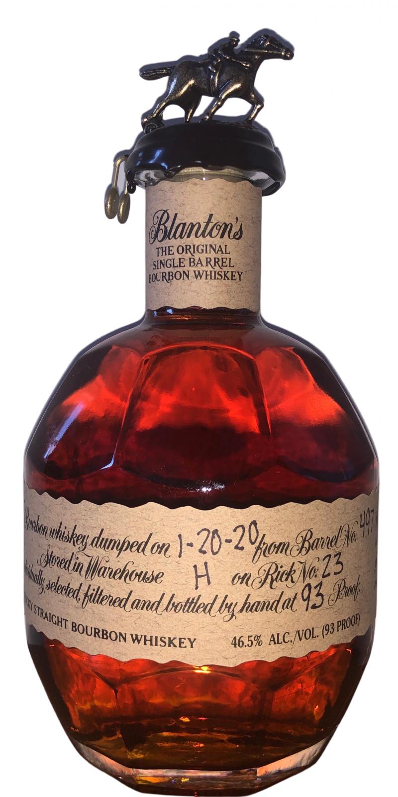 Blanton's The Original Single Barrel Bourbon Whisky #497 46.5% 700ml