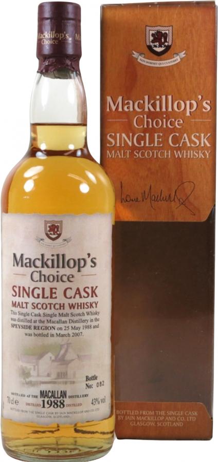 Macallan 1988 McC Single Cask 43% 700ml