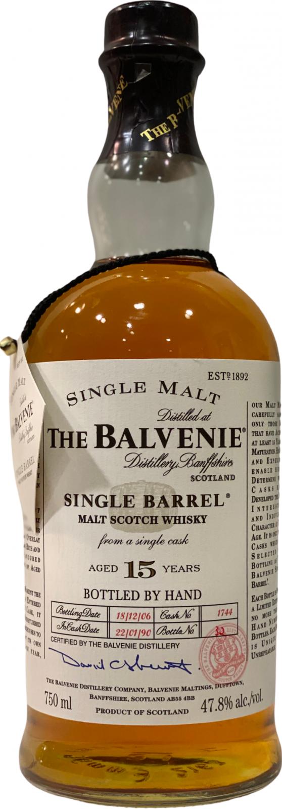 Balvenie 15yo Single Barrel 1744 47.8% 750ml