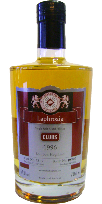 Laphroaig 1996 MoS Clubs Bourbon Hogshead #7313 The Bonding Dram 57.3% 700ml