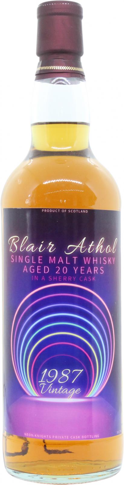 Blair Athol 1987 UD Neon Knights Sherry Cask Private Bottling 53.7% 700ml