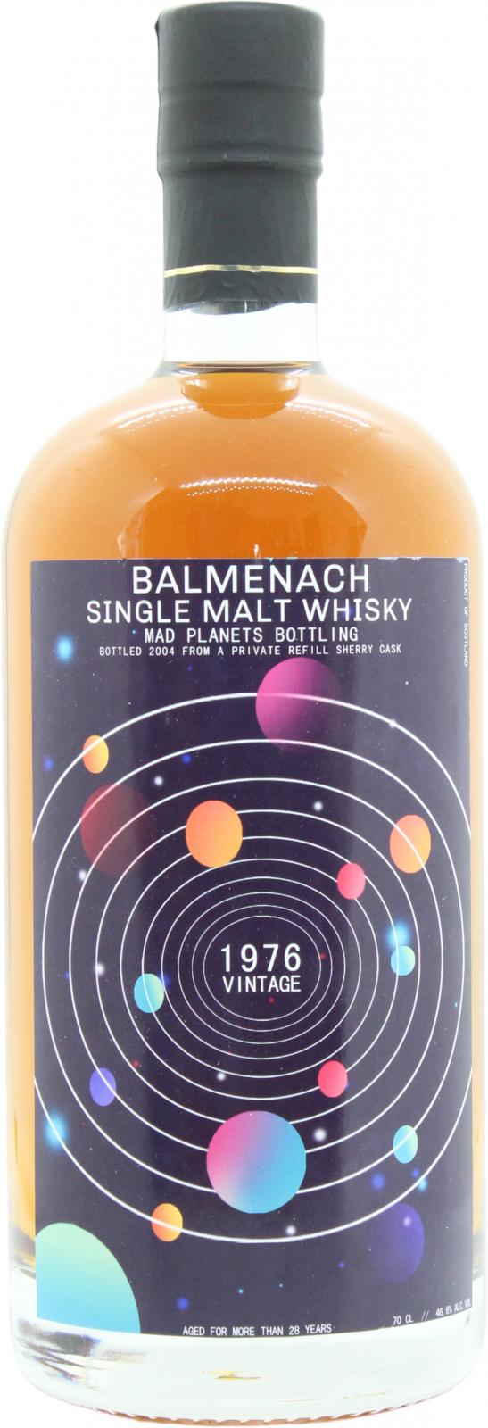 Balmenach 1976 UD Mad Planets Bottling Refill Sherry Cask Private Bottling 46.6% 700ml