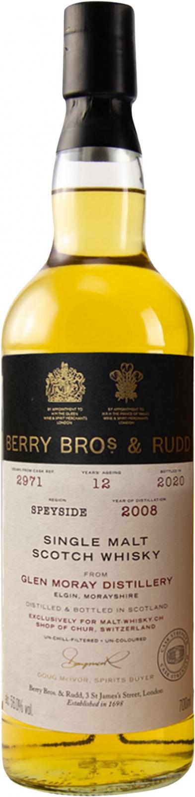 Glen Moray 2008 BR #2971 Malt-Whisky.ch Shop of Chur 56% 700ml