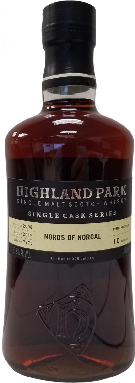 Highland Park 2008 Single Cask Series Refill Hogshead #7775 61.8% 750ml