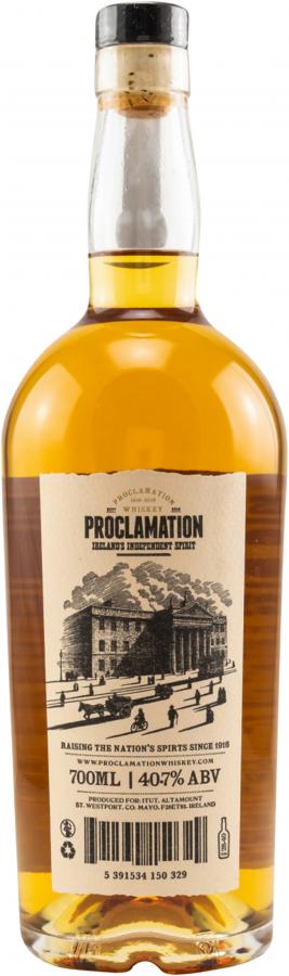 Proclamation Blended Irish Whiskey Itut Ratings And Reviews Whiskybase 2815
