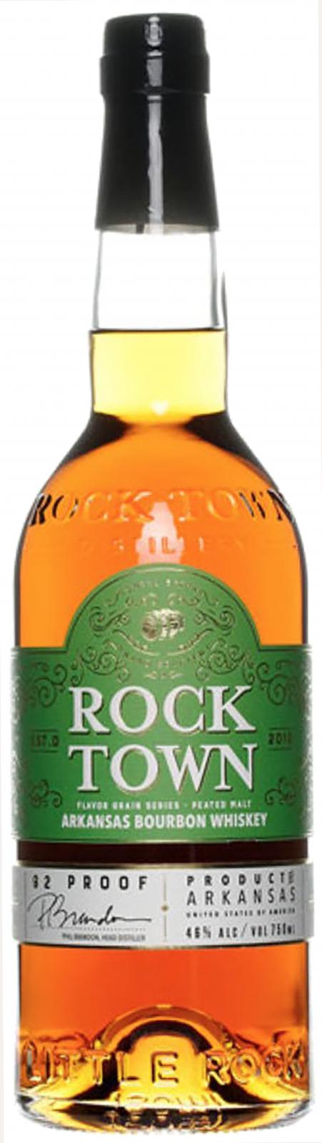 Rock Town Arkansas Bourbon Whisky Flavor Grain Series Peated Malt 46% 700ml