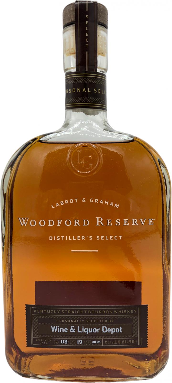 Woodford Reserve Distiller's Select Kentucky Straight Bourbon Whisky Wine & Liquor Depot 45.2% 1000ml