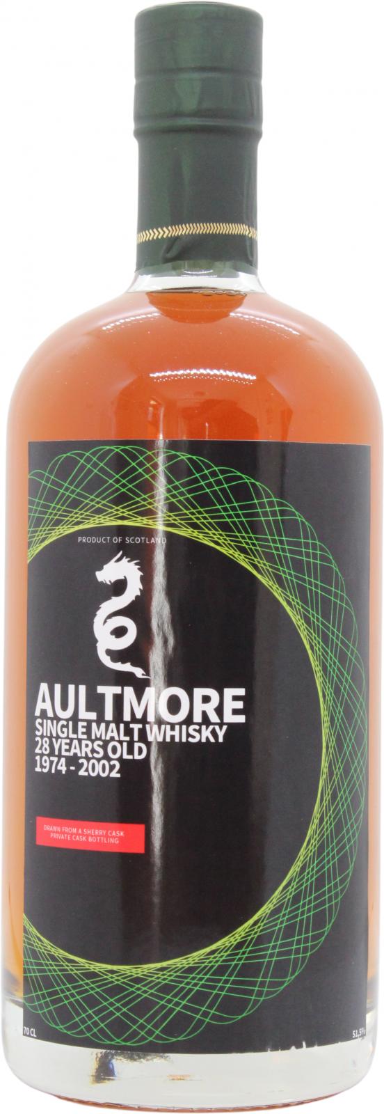 Aultmore 1974 UD Sherry Cask Private Bottling 51.5% 700ml