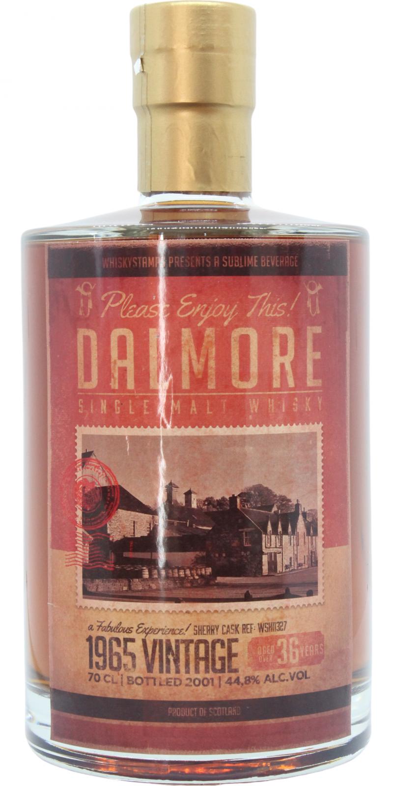 Dalmore 1965 UD Whiskystamps Sherry Cask WSH11327 Private Bottling 44.8% 700ml