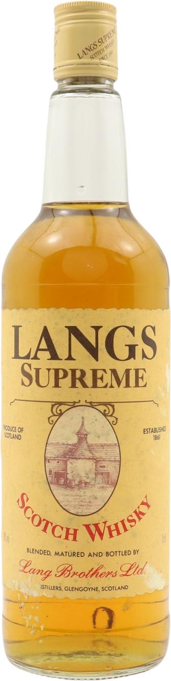 Langs Supreme LBL Scotch Whisky 40% 750ml