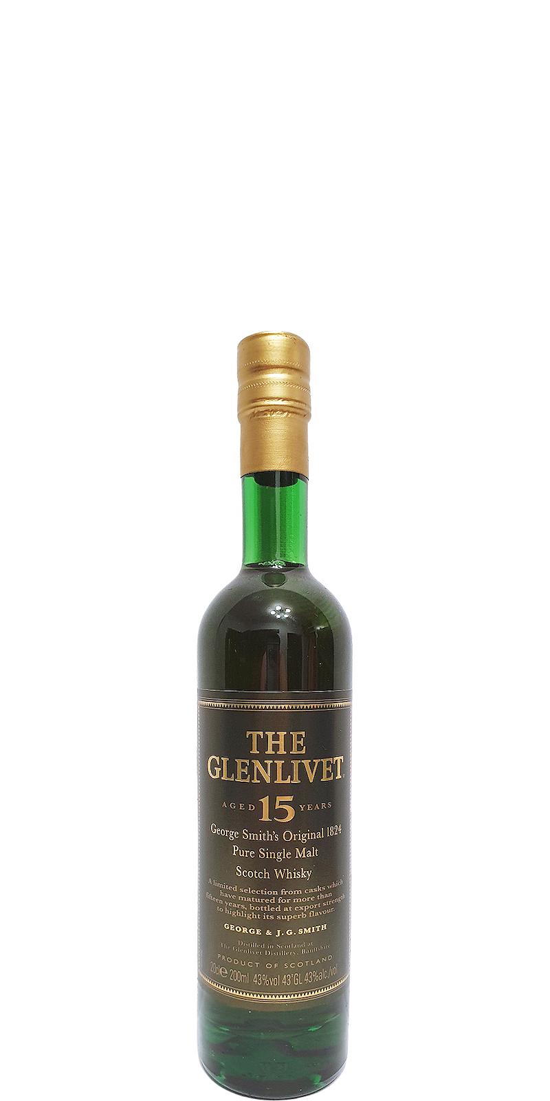 Glenlivet 15yo George Smith's Original 1824 43% 200ml