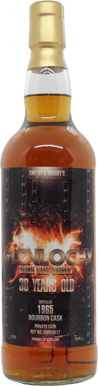 Glenlochy 1965 UD Smithy's Whisky Bourbon Cask SWHI3917 Private Bottling 53.9% 700ml