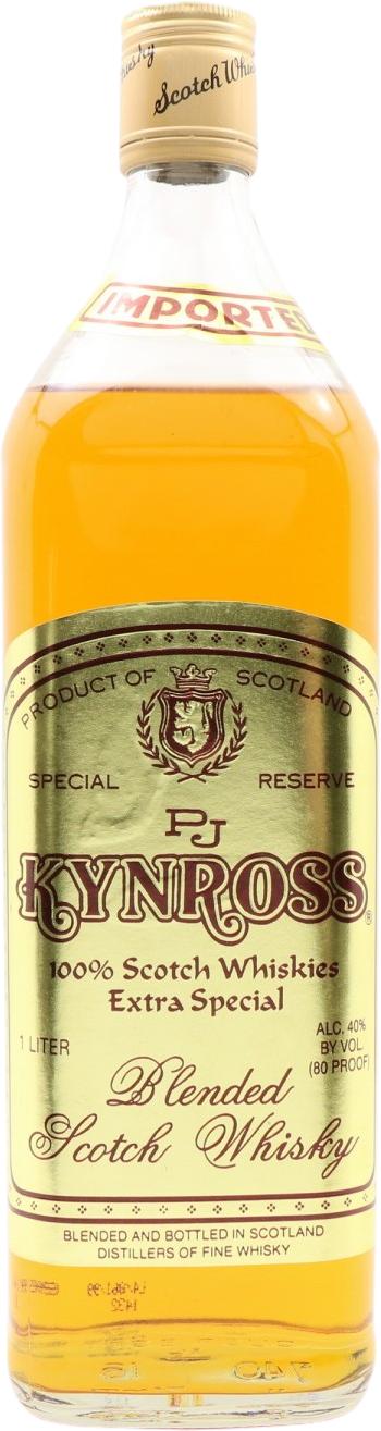 Pj Kynross Blended Scotch Whisky 100% Scotch Whiskies Extra Special Oak Distillers of Fine Whisky 40% 1000ml
