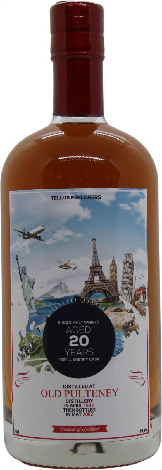 Old Pulteney 1982 UD Tellus Explorers Refill Sherry Cask Private Bottling 49.1% 700ml