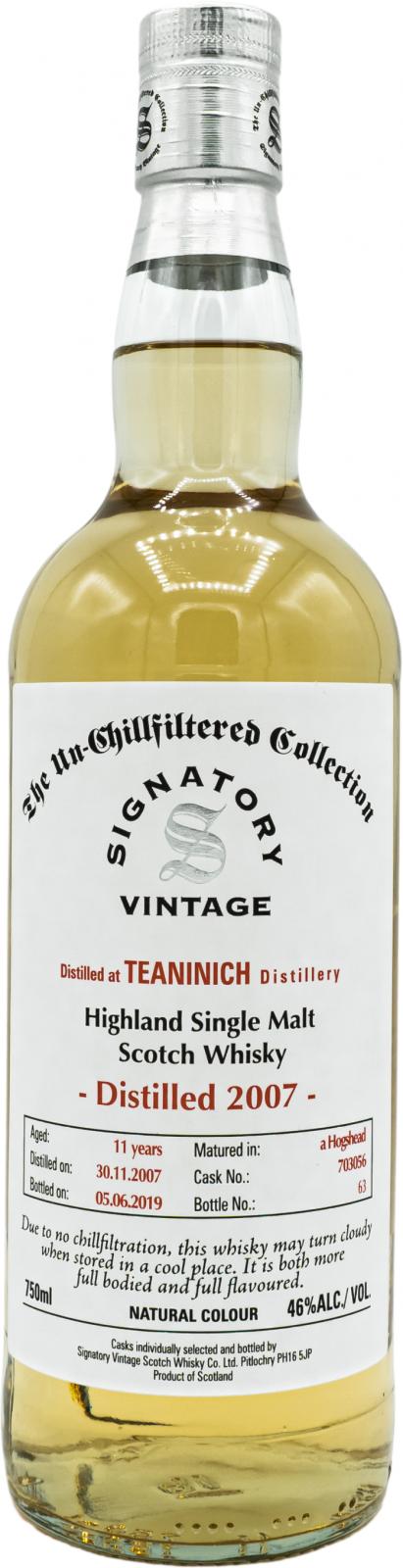 Teaninich 2007 SV The Un-Chillfiltered Collection #703056 46% 750ml