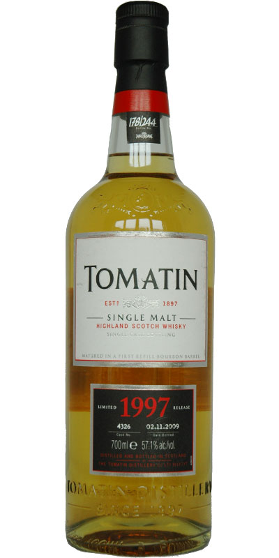 Tomatin 1997 Limited Release 1st Fill Ex-Bourbon Barrel #4326 57.1% 700ml