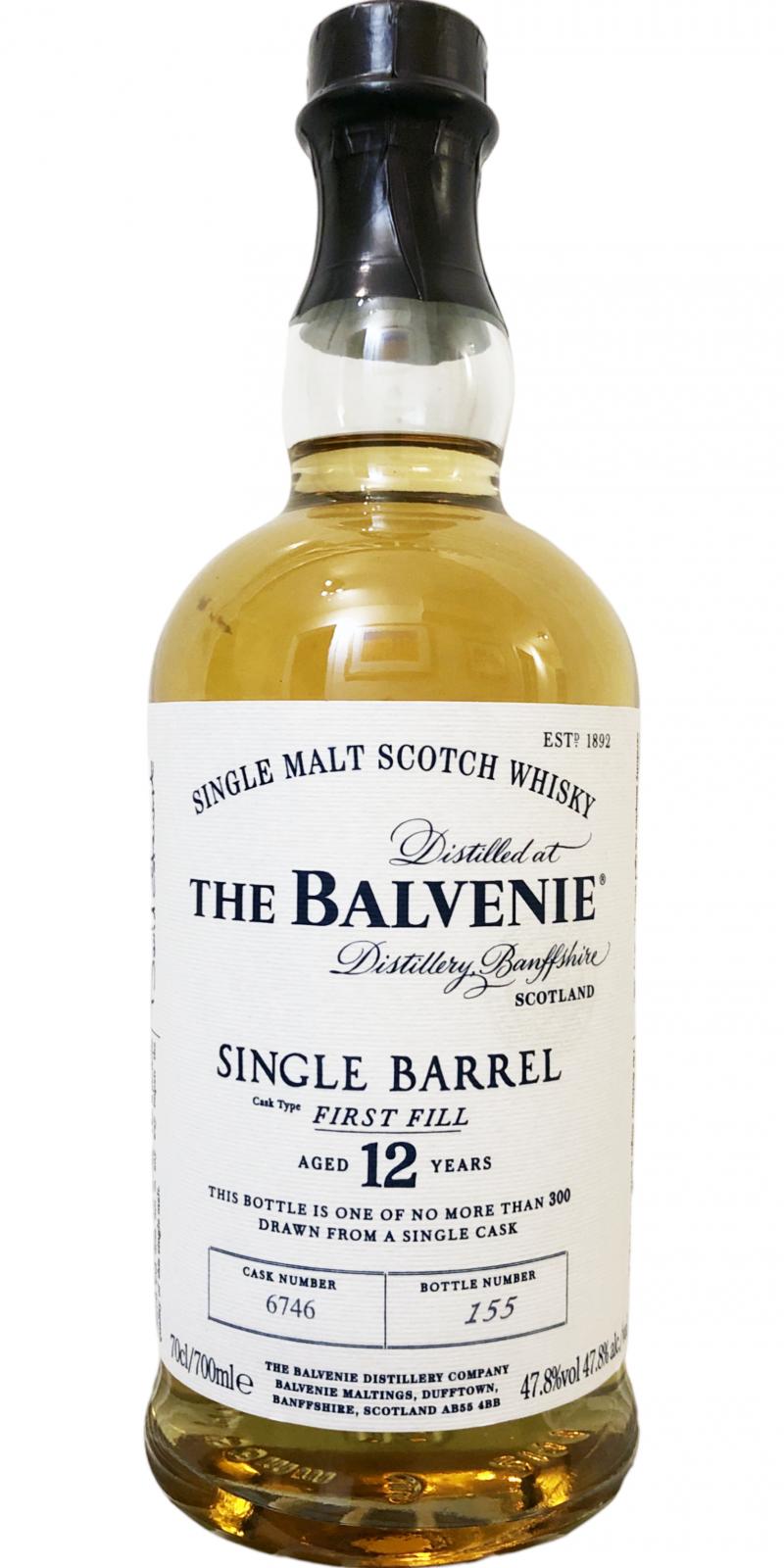 Balvenie 12yo Single Barrel #6746 47.8% 700ml