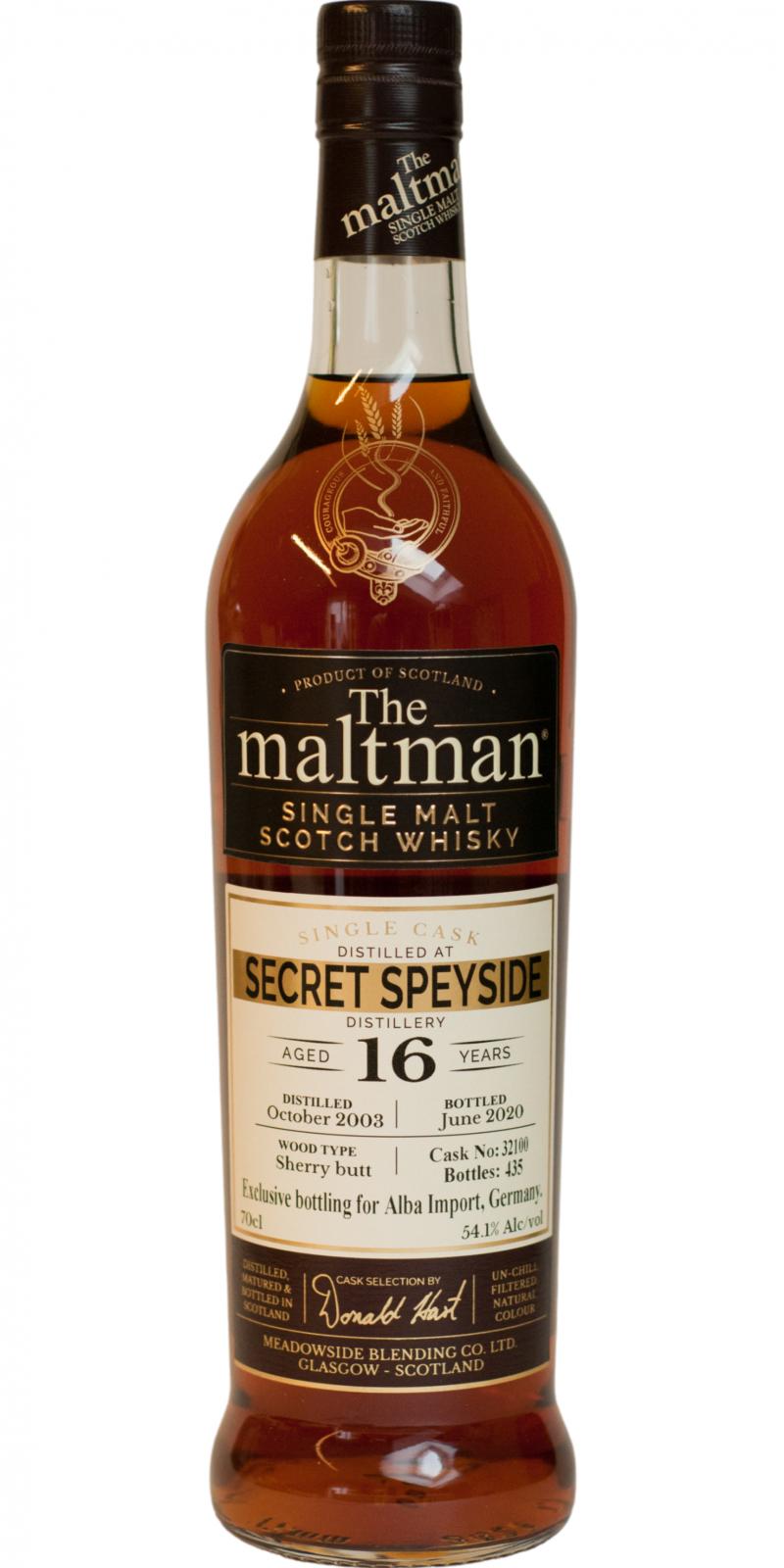 Secret Speyside Distillery 2003 MBl