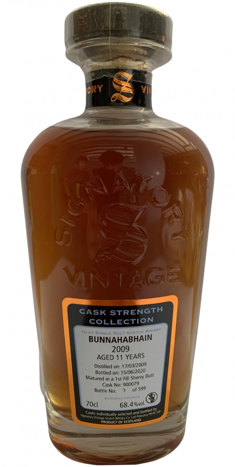 Bunnahabhain 2009 SV Cask Strength Collection 1st Fill Ex-Sherry Butt #900079 68.4% 700ml
