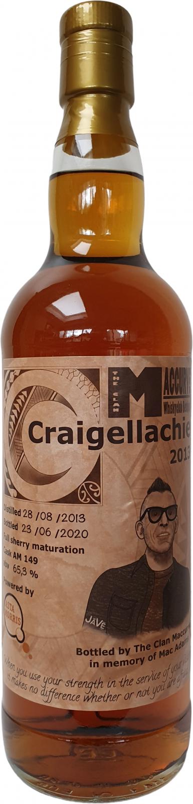 Craigellachie 2013 AM Sherry Cask 65.3% 700ml