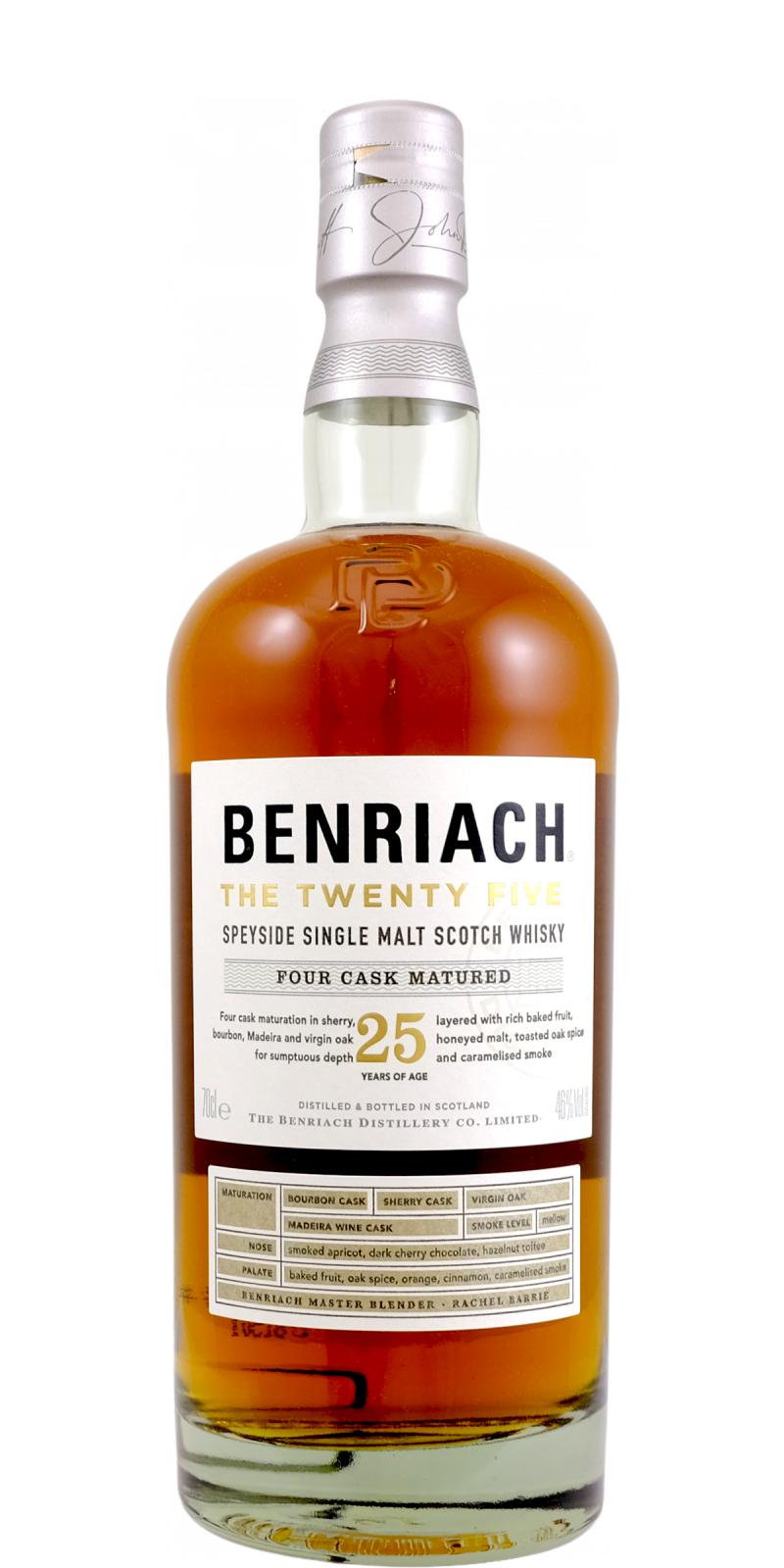 Ratings　BenRiach　reviews　Whiskybase　25-year-old　and