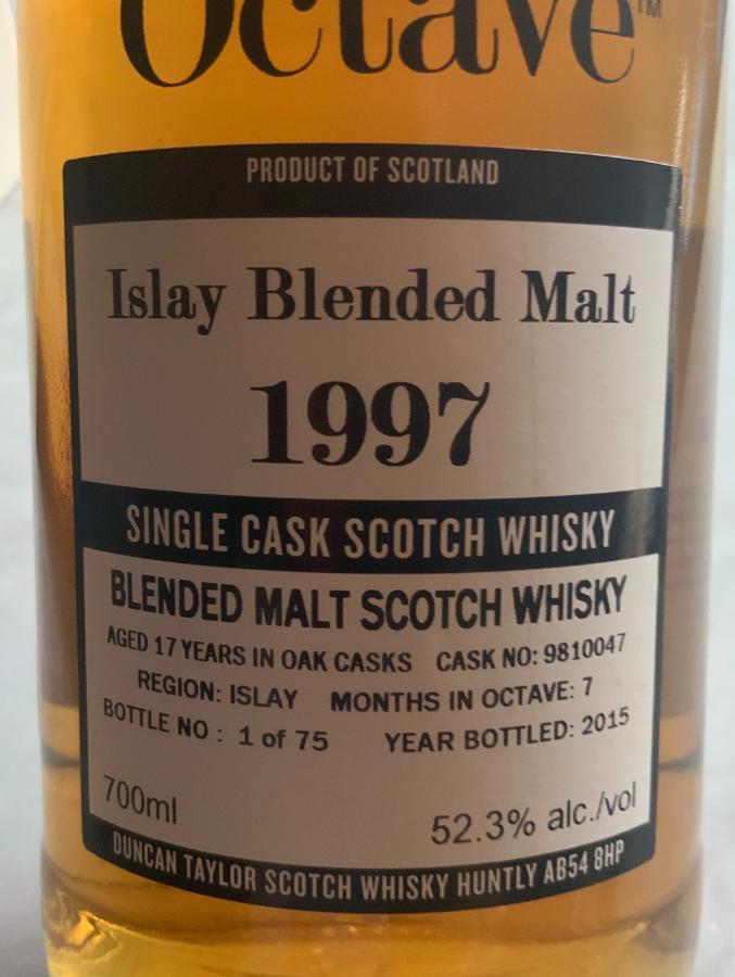 Islay Blended Malt 1997 DT The Octave Oak + Sherry Octave Finish 9810047 52.3% 700ml