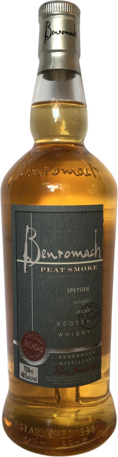 Benromach 2004 Peat Smoke 1st Fill Bourbon Barrels 46% 750ml