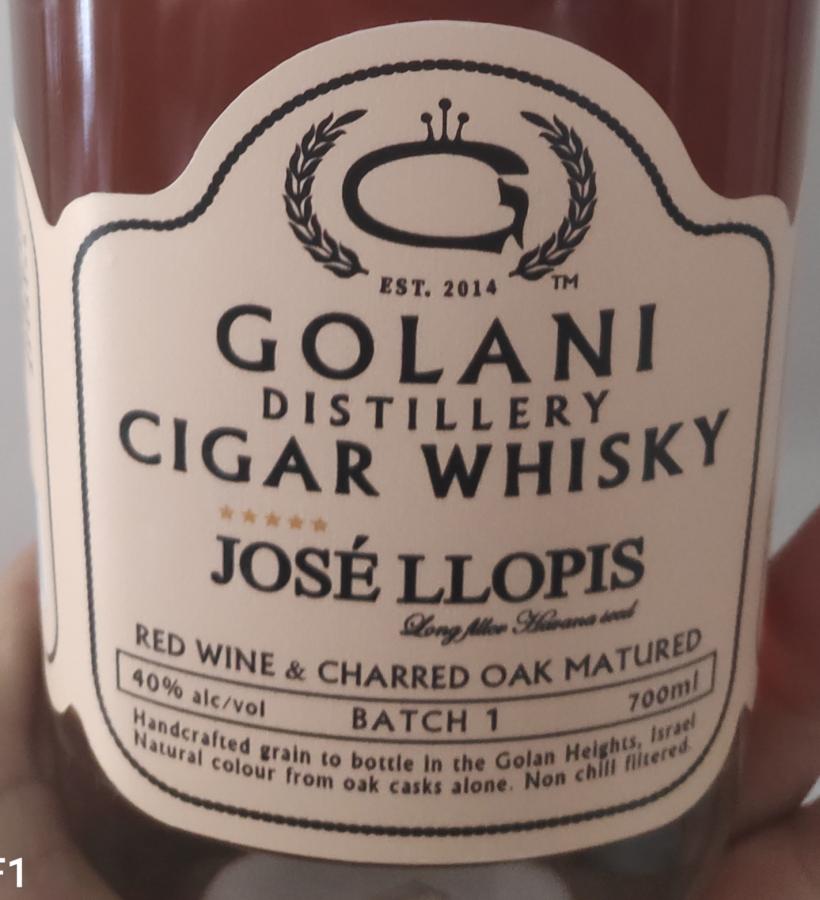 Golani Cigar Whisky Red wine & charred oak 40% 700ml