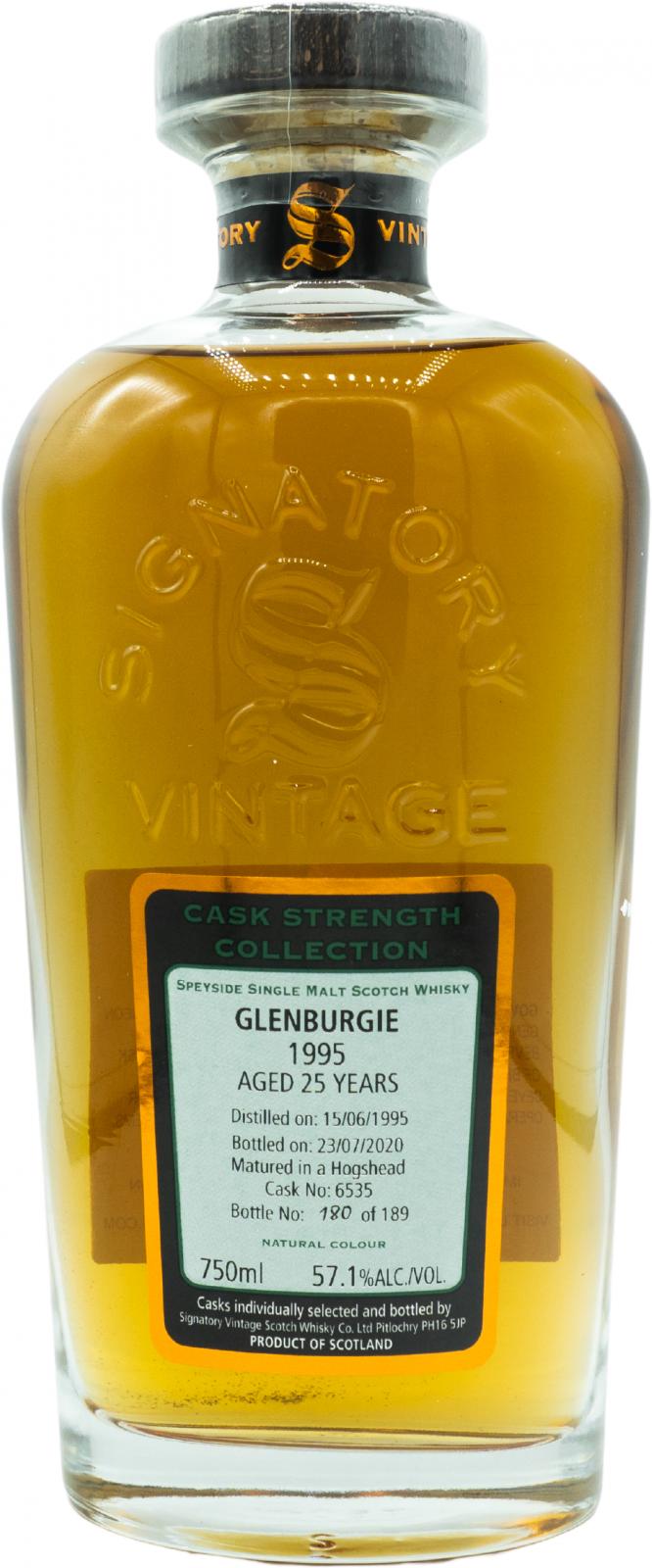 Glenburgie 1995 SV Cask Strength Collection #6535 57.1% 750ml
