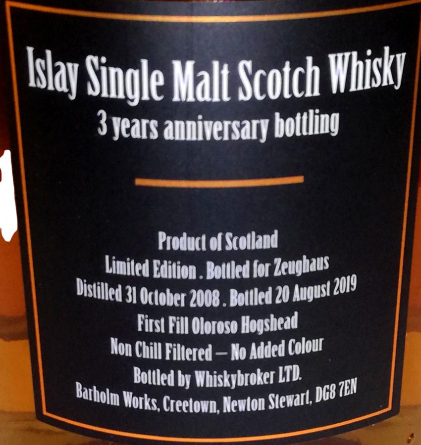 Islay Single Malt Scotch Whisky 2008 WhB - Ratings And Reviews - Whiskybase