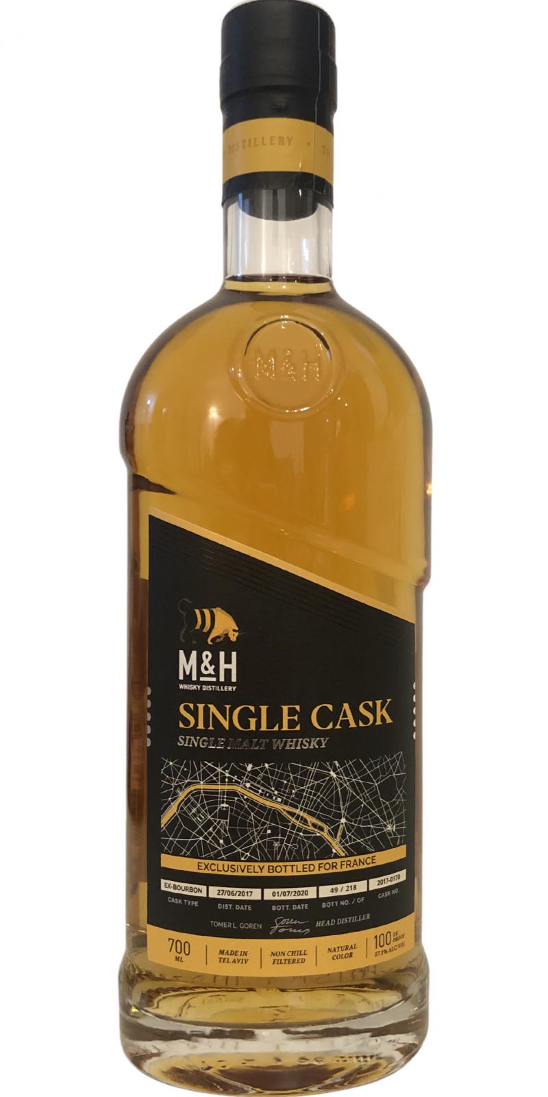 M&H 2017 Single Cask LMDW #170 57.1% 700ml