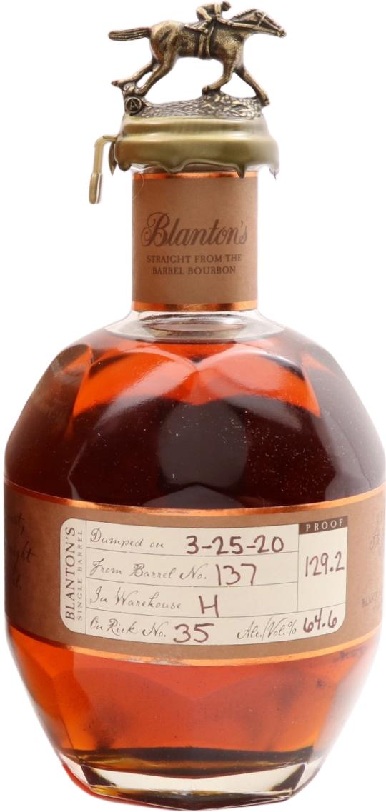 Blanton's Straight from the Barrel #137 64.6% 700ml