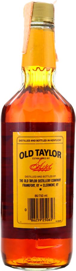 Old Taylor 06-year-old - Value and price information - Whiskystats