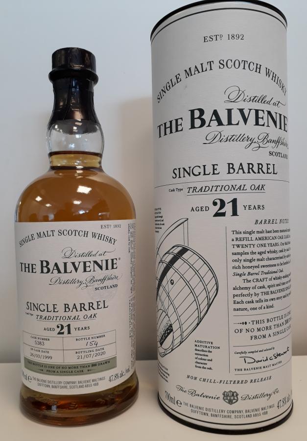 balvenie 21 yo single barrel