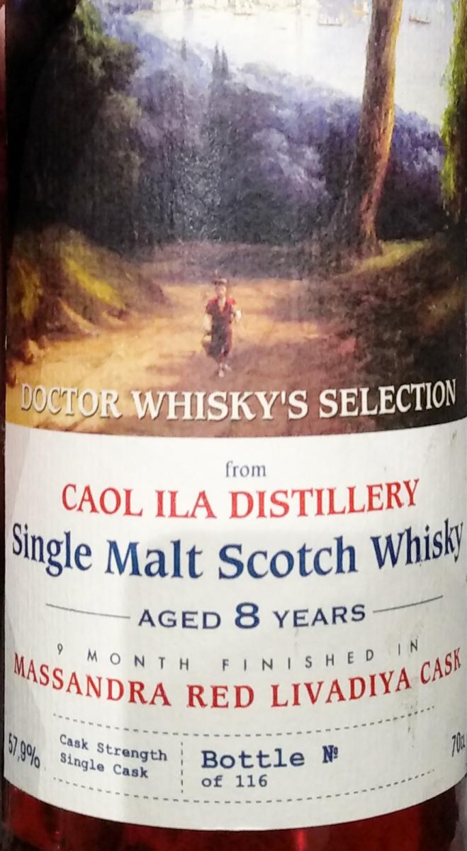 Caol Ila 8yo UD Single Malt Scotch Whisky Massandra Red Livadiya Cask Doctor Whisky's Selection 57.9% 700ml