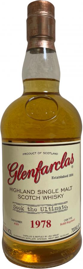 Glenfarclas 1978 Seek the Ultimate Refill Hogshead #589 43.3% 700ml