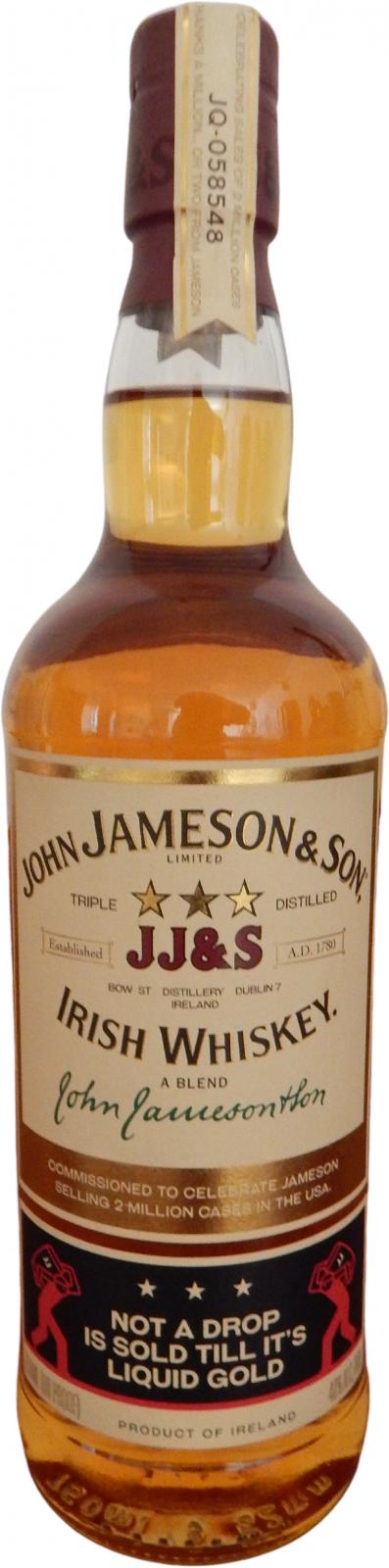 John Jameson & Son JJ&S Commemorative gift bottling 40% 750ml