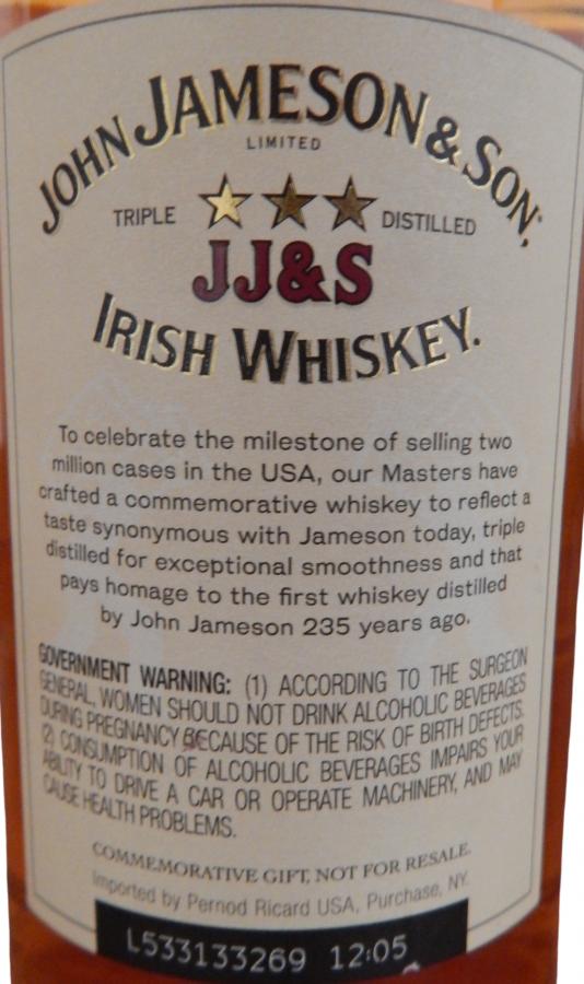 John Jameson & Son JJ&S - Ratings and reviews - Whiskybase