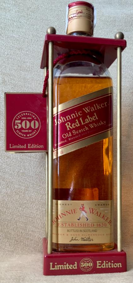 Johnnie Walker Red Label Years Radar 700ml of Celebrating Whisky 40% Spirit - Scotch 500