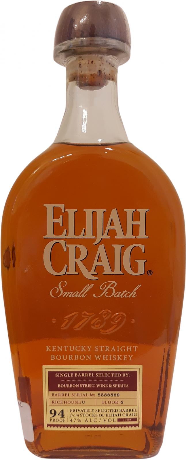 Elijah Craig Small Batch American Oak #5256569 Bourbon Street Wine and Spirits 47% 750ml